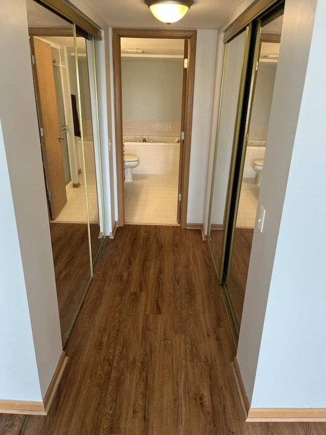 2020 Saint Regis Dr Unit 501, Lombard, IL 60148 - hallway with wood finished floors and baseboards