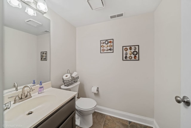 2243 Camden Ln, Hanover Park, IL 60133 - half bathroom featuring toilet and vanity