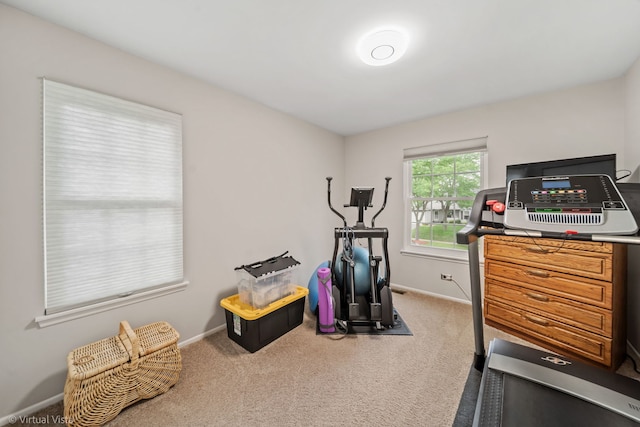 2243 Camden Ln, Hanover Park, IL 60133 - exercise area featuring carpet flooring