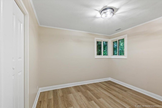 214 Marquette St, Park Forest, IL 60466 - empty room with wood finished floors and crown molding