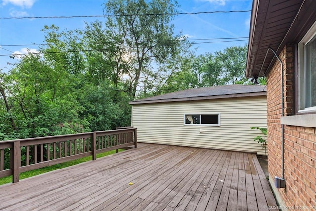 214 Marquette St, Park Forest, IL 60466 - view of wooden deck