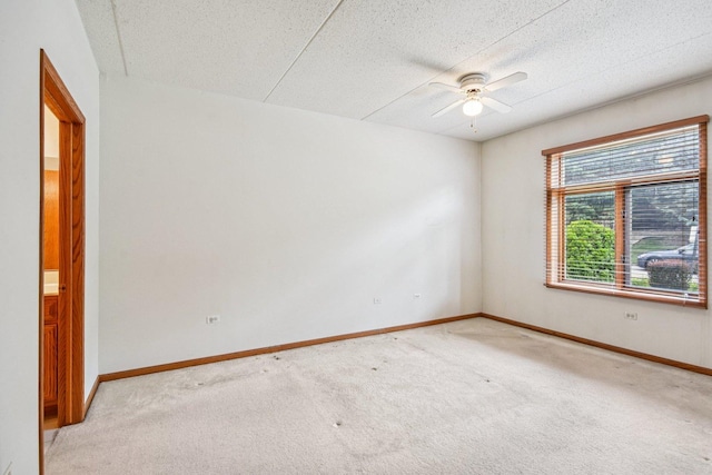 6514 Pine Trail Ln Unit 2, Tinley Park, IL 60477 - empty room featuring carpet, a ceiling fan, and a textured ceiling