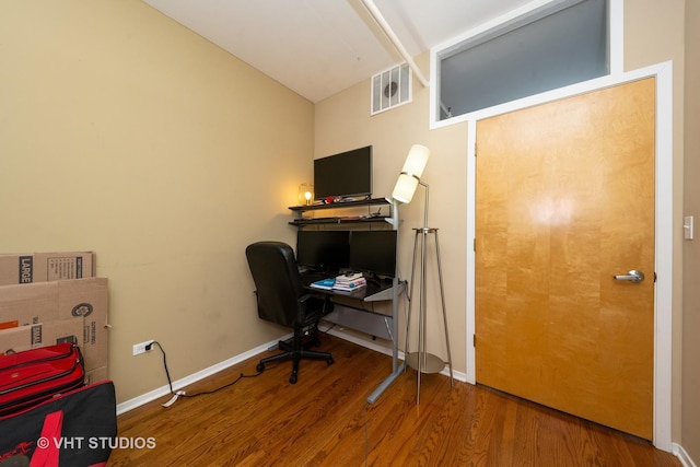 700 W Van Buren St Unit 803, Chicago, IL 60607 - office space featuring wood finished floors and lofted ceiling
