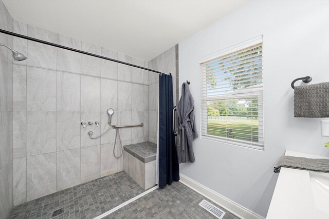 17011 Le Claire Ave, Tinley Park, IL 60477 - full bath with tiled shower and vanity