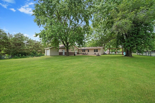 17011 Le Claire Ave, Tinley Park, IL 60477 - view of yard with a garage