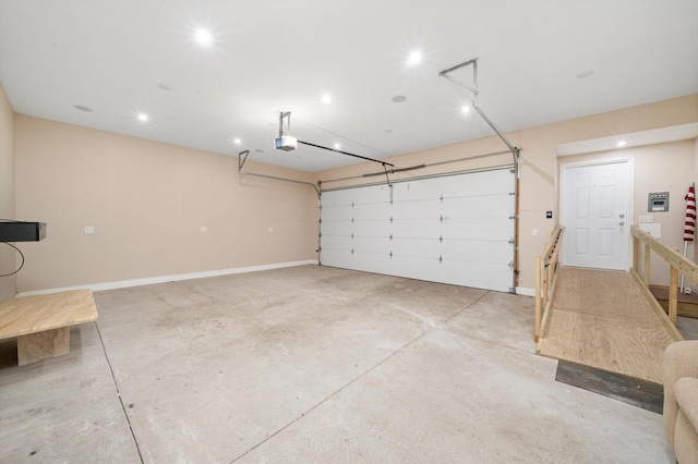 17011 Le Claire Ave, Tinley Park, IL 60477 - garage with recessed lighting and a garage door opener