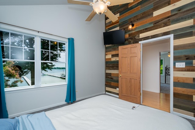 22869 W Lake Shore Dr, Antioch, IL 60002 - unfurnished bedroom with wooden walls and baseboards