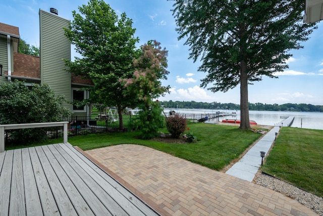 22869 W Lake Shore Dr, Antioch, IL 60002 - deck with a boat dock and a water view