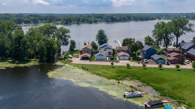 22869 W Lake Shore Dr, Antioch, IL 60002 - aerial view of residential area featuring a large body of water