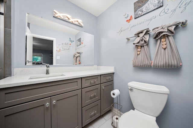 1033 W Indiana St, Glenwood, IL 60425 - bathroom featuring vanity and tile patterned flooring