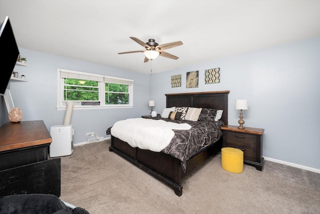 1033 W Indiana St, Glenwood, IL 60425 - bedroom with carpet flooring and a ceiling fan