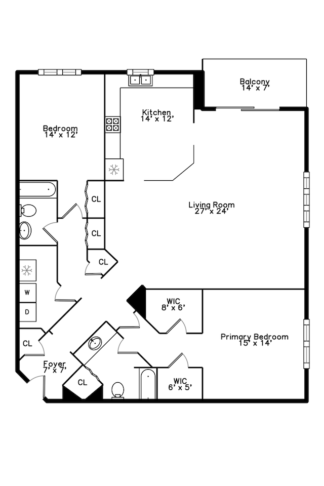 8300 Callie Ave Unit 314, Morton Grove, IL 60053 - view of floor plan / room layout