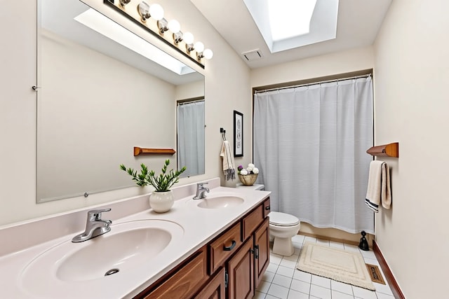 21978 Princeton Cir, Frankfort, IL 60423 - bathroom featuring double vanity and tile patterned floors