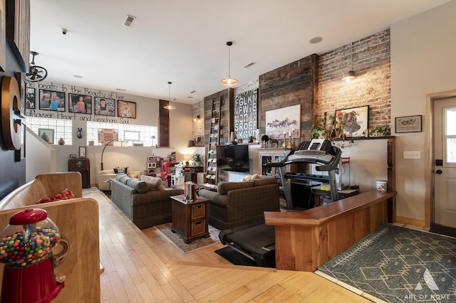 6928 Pershing Rd, Berwyn, IL 60402 - living room featuring wood-type flooring