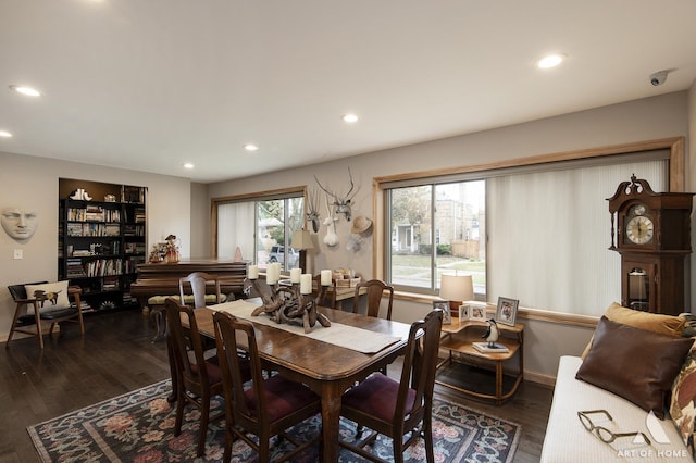 6928 Pershing Rd, Berwyn, IL 60402 - dining area featuring recessed lighting and dark wood-style flooring