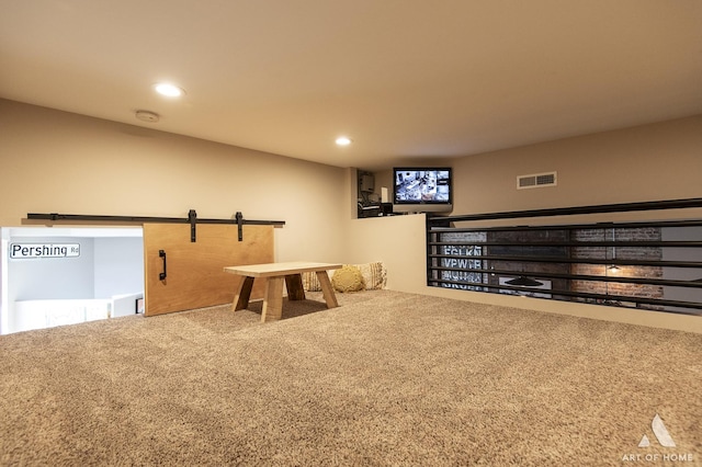 6928 Pershing Rd, Berwyn, IL 60402 - playroom featuring carpet and recessed lighting