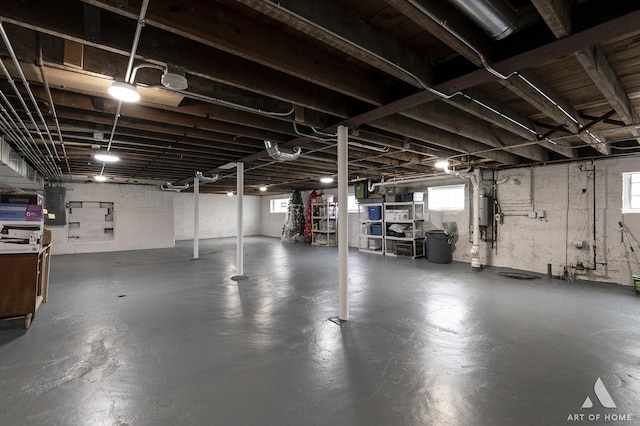 6928 Pershing Rd, Berwyn, IL 60402 - basement with electric panel and water heater