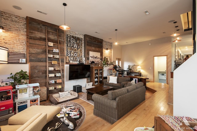 6928 Pershing Rd, Berwyn, IL 60402 - living room featuring wood-type flooring and stairway