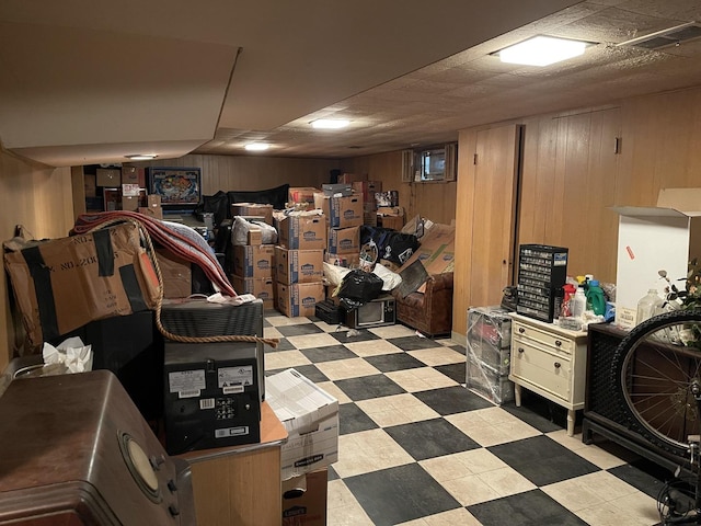 3900 Clausen Ave, Western Springs, IL 60558 - finished basement featuring light floors and wood walls