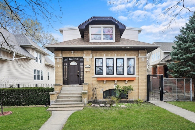 5019 N Kostner Ave, Chicago, IL 60630 - view of front of house with brick siding and a shingled roof