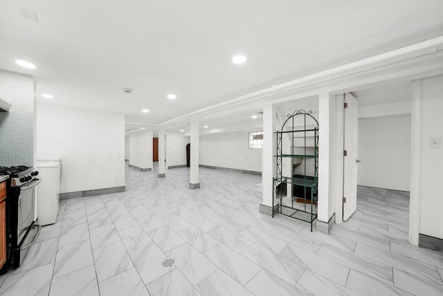 5019 N Kostner Ave, Chicago, IL 60630 - finished below grade area featuring recessed lighting and baseboards