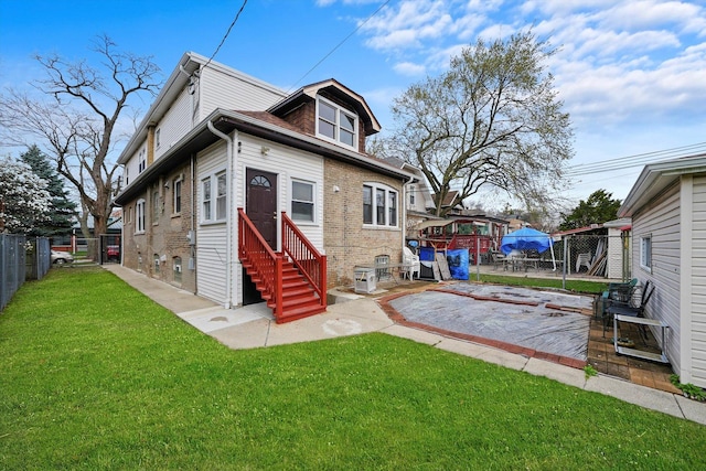 5019 N Kostner Ave, Chicago, IL 60630 - rear view of house with entry steps