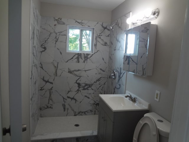 210 Caddy Ave, Carpentersville, IL 60110 - full bathroom with vanity and a marble finish shower