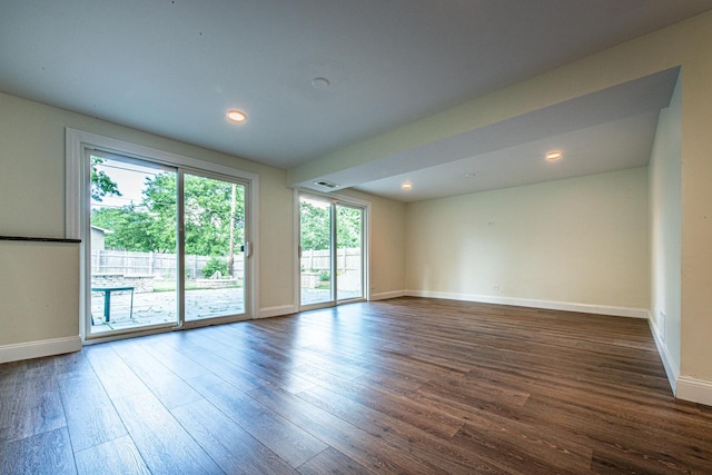 1665 Highland Blvd, Hoffman Estates, IL 60169 - unfurnished room featuring wood finished floors and recessed lighting