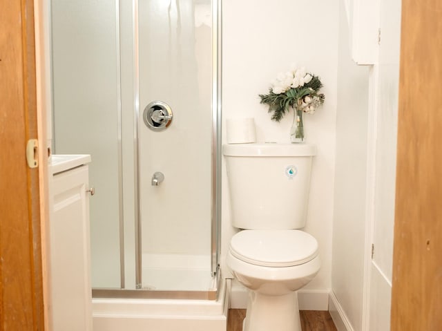 9404 Hamlin Ave, Des Plaines, IL 60016 - bathroom featuring a stall shower and vanity