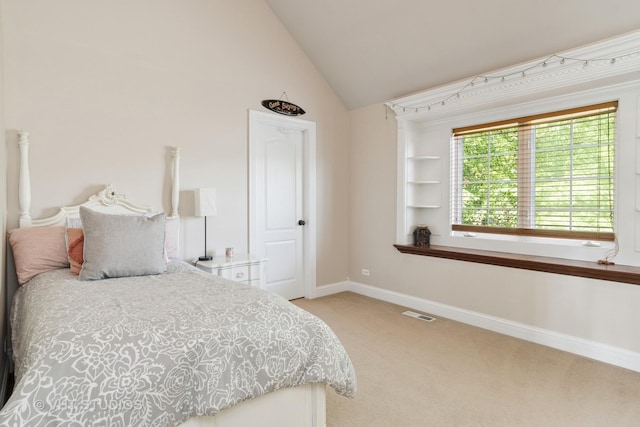 12840 Shenandoah Trl, Plainfield, IL 60585 - bedroom featuring light carpet and high vaulted ceiling