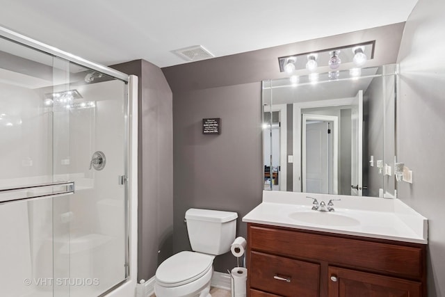 12840 Shenandoah Trl, Plainfield, IL 60585 - full bathroom featuring vanity and a stall shower