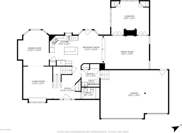 12840 Shenandoah Trl, Plainfield, IL 60585 - view of floor plan / room layout