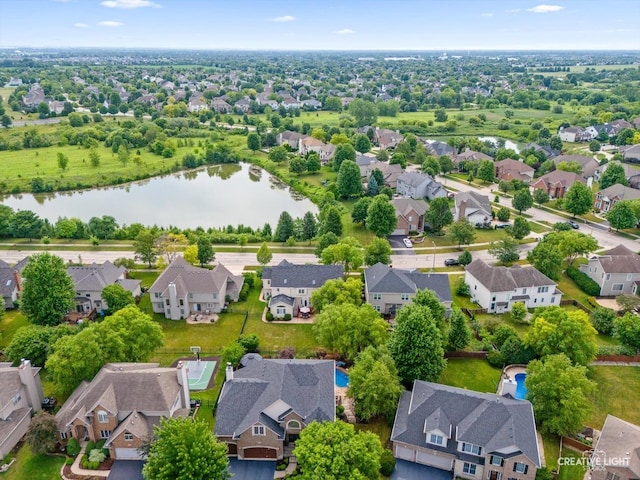 12840 Shenandoah Trl, Plainfield, IL 60585 - aerial view of residential area featuring a large body of water