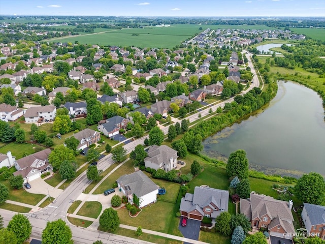 12840 Shenandoah Trl, Plainfield, IL 60585 - aerial view of residential area featuring a nearby body of water