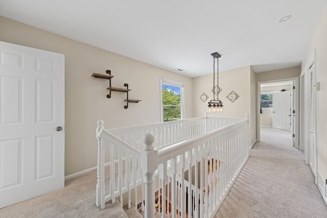 636 N Greenview Ave, Mundelein, IL 60060 - corridor with an upstairs landing and carpet