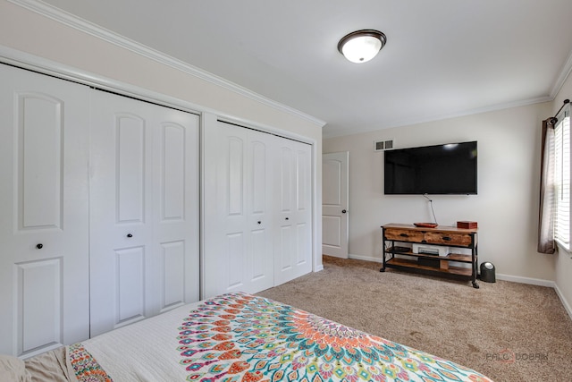 37369 N Loretto Ave, Lake Villa, IL 60046 - carpeted bedroom with crown molding and multiple closets