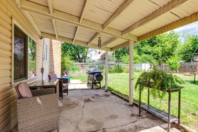 37369 N Loretto Ave, Lake Villa, IL 60046 - fenced backyard with a patio area and area for grilling
