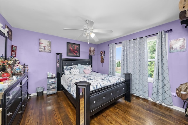 10302 W Palmer Ave, Melrose Park, IL 60164 - bedroom featuring wood finished floors and ceiling fan