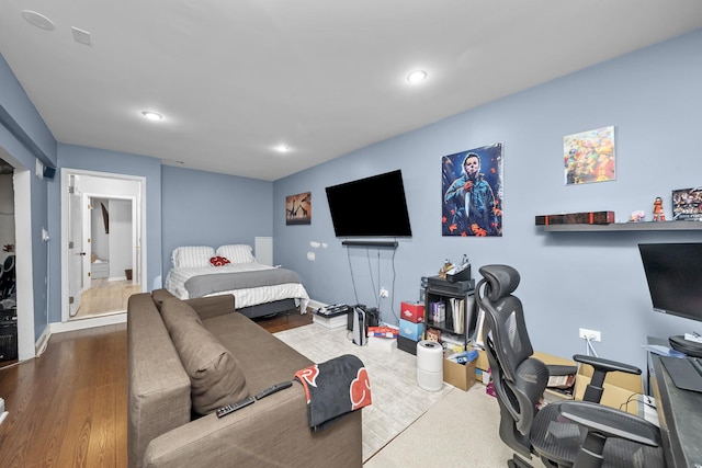 10302 W Palmer Ave, Melrose Park, IL 60164 - bedroom featuring recessed lighting and wood finished floors