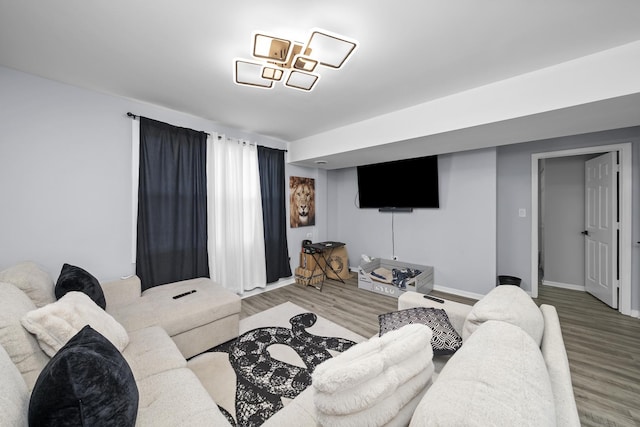 10302 W Palmer Ave, Melrose Park, IL 60164 - living room with wood finished floors and baseboards