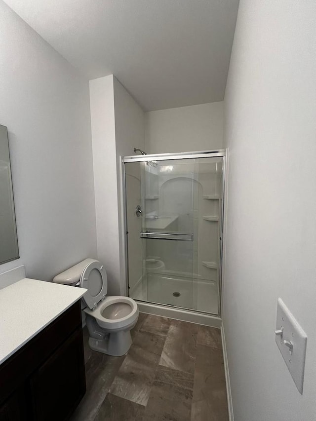 4219 Chelsea Manor Cir, Aurora, IL 60504 - bathroom with vanity and a stall shower