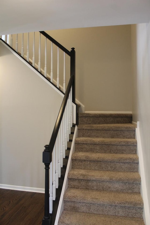 1098 Clover Hill Ln, Elgin, IL 60120 - stairs featuring wood finished floors and baseboards