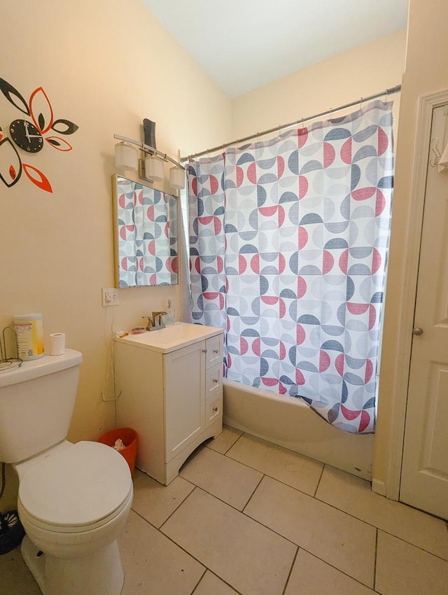 104 W 112th Pl, Chicago, IL 60628 - bathroom featuring vanity, tile patterned floors, and shower / bath combination with curtain
