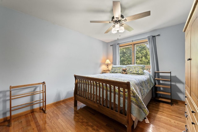 17019 Danielle Ct, Oak Forest, IL 60452 - bedroom featuring hardwood / wood-style flooring and ceiling fan