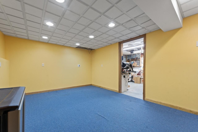 17019 Danielle Ct, Oak Forest, IL 60452 - finished basement with carpet and recessed lighting