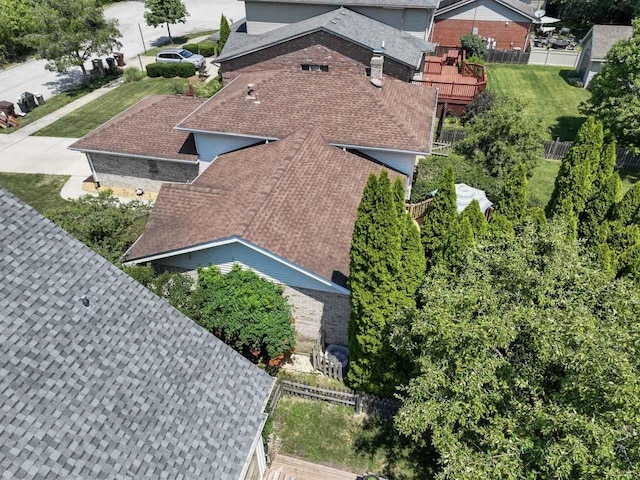 17019 Danielle Ct, Oak Forest, IL 60452 - view from above of property