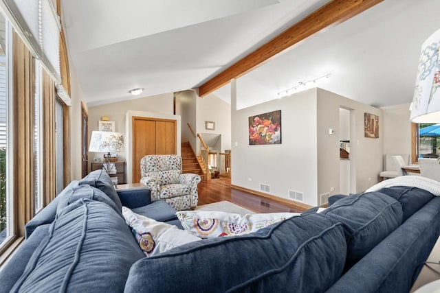 17019 Danielle Ct, Oak Forest, IL 60452 - living room with wood finished floors and stairs