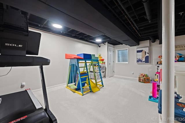 1211 Hall St, Sugar Grove, IL 60554 - playroom featuring baseboards and carpet