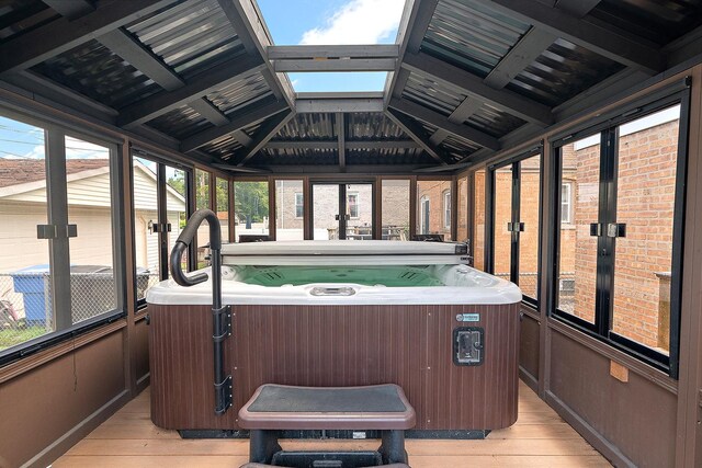3334 W 114th St, Chicago, IL 60655 - sunroom / solarium featuring a jacuzzi