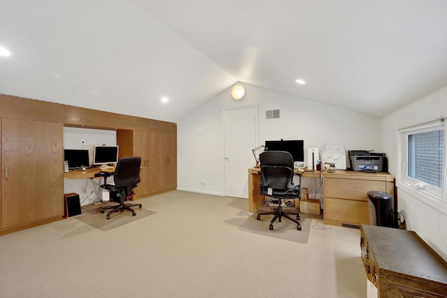 826 S Bell Ave, Chicago, IL 60612 - carpeted office featuring lofted ceiling and recessed lighting